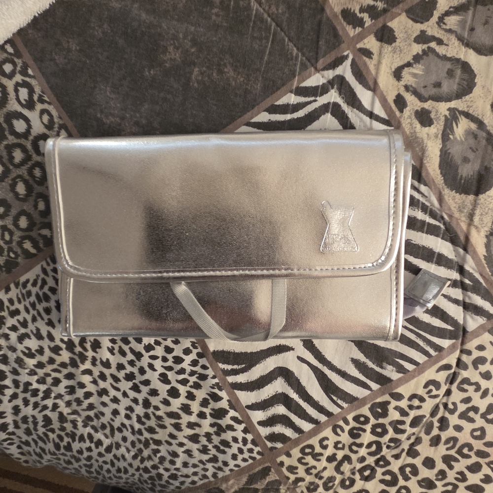 Silver Makeup Bag